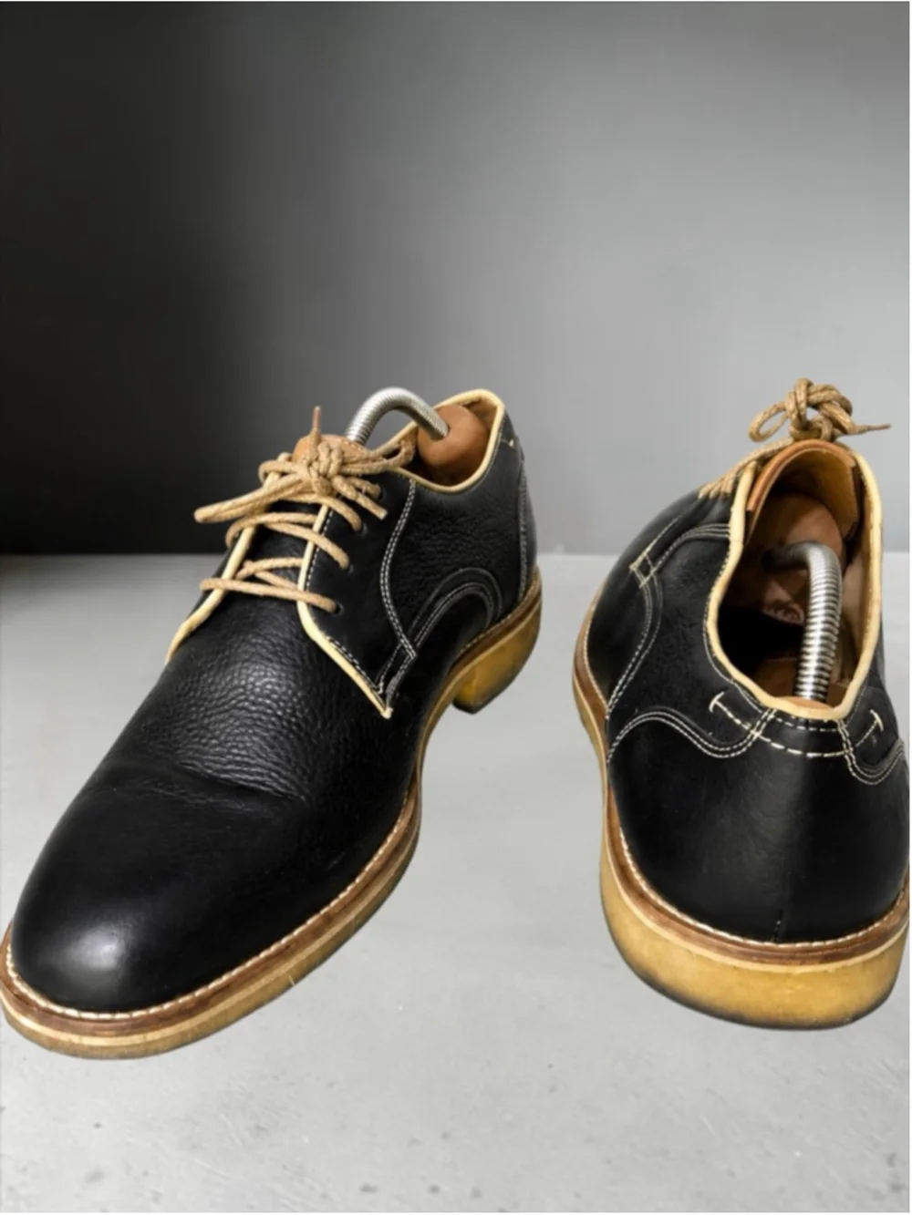 Johnston & Murphy Howell Plain Toe Leather Oxfords – Men’s Size 9.5